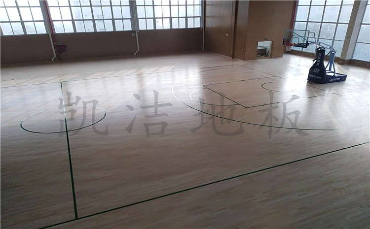 河南南陽(yáng)市中學(xué)體育館木地板案例圖片